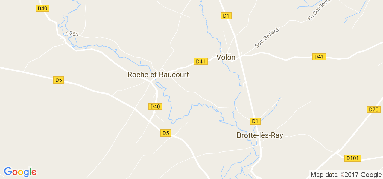 map de la ville de Roche-et-Raucourt