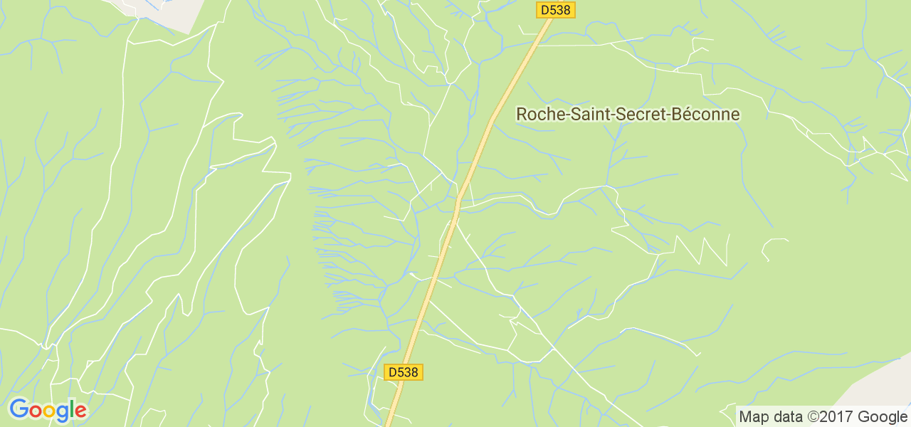 map de la ville de Roche-Saint-Secret-Béconne