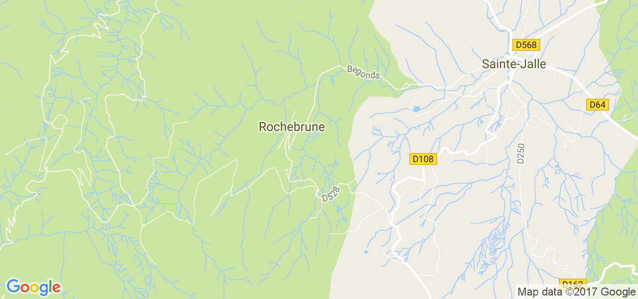 map de la ville de Rochebrune