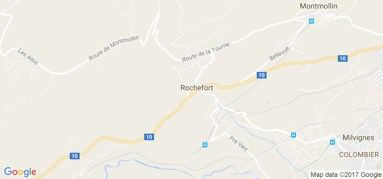 map de la ville de Rochefort