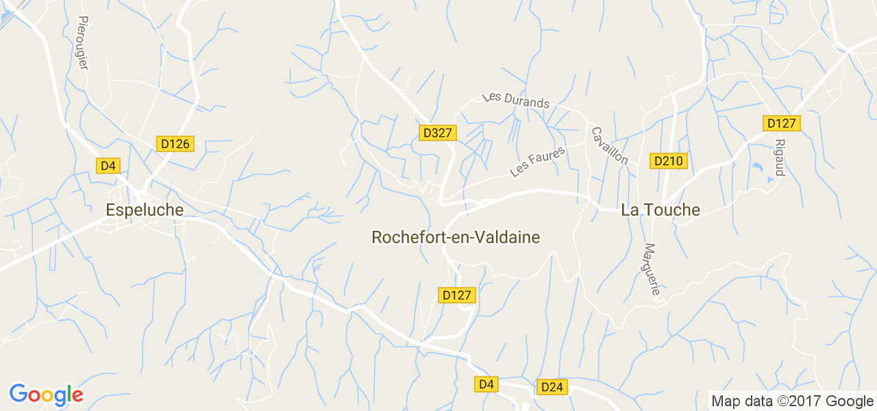 map de la ville de Rochefort-en-Valdaine