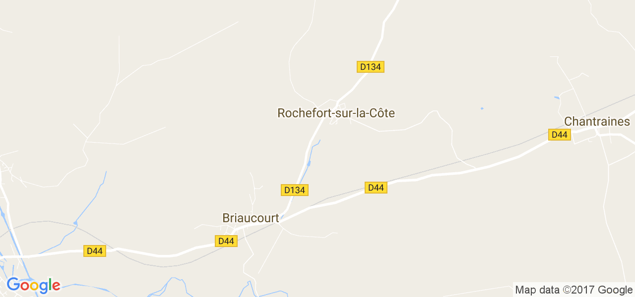 map de la ville de Rochefort-sur-la-Côte