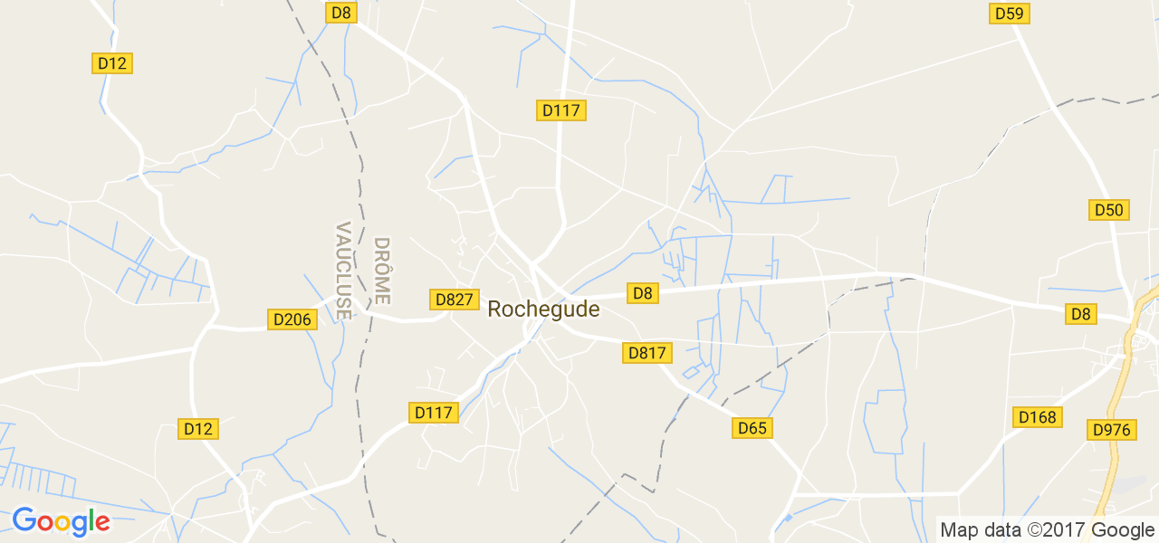 map de la ville de Rochegude