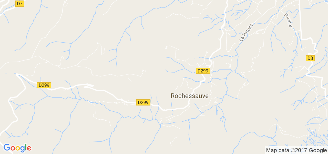 map de la ville de Rochessauve