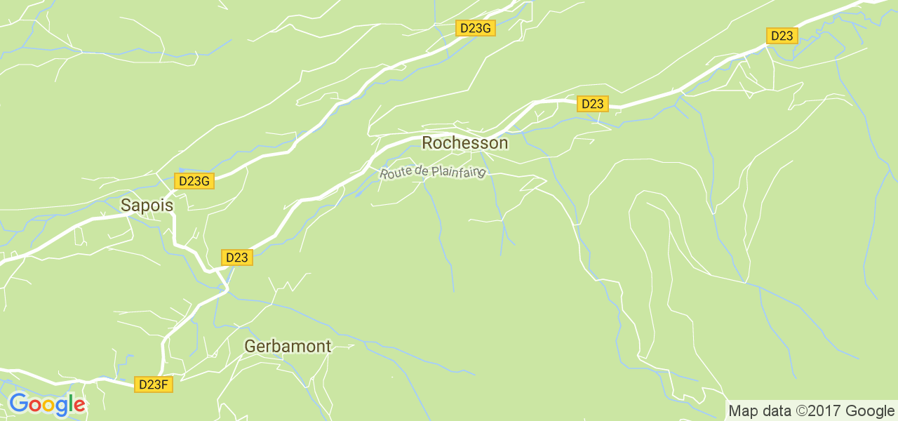 map de la ville de Rochesson