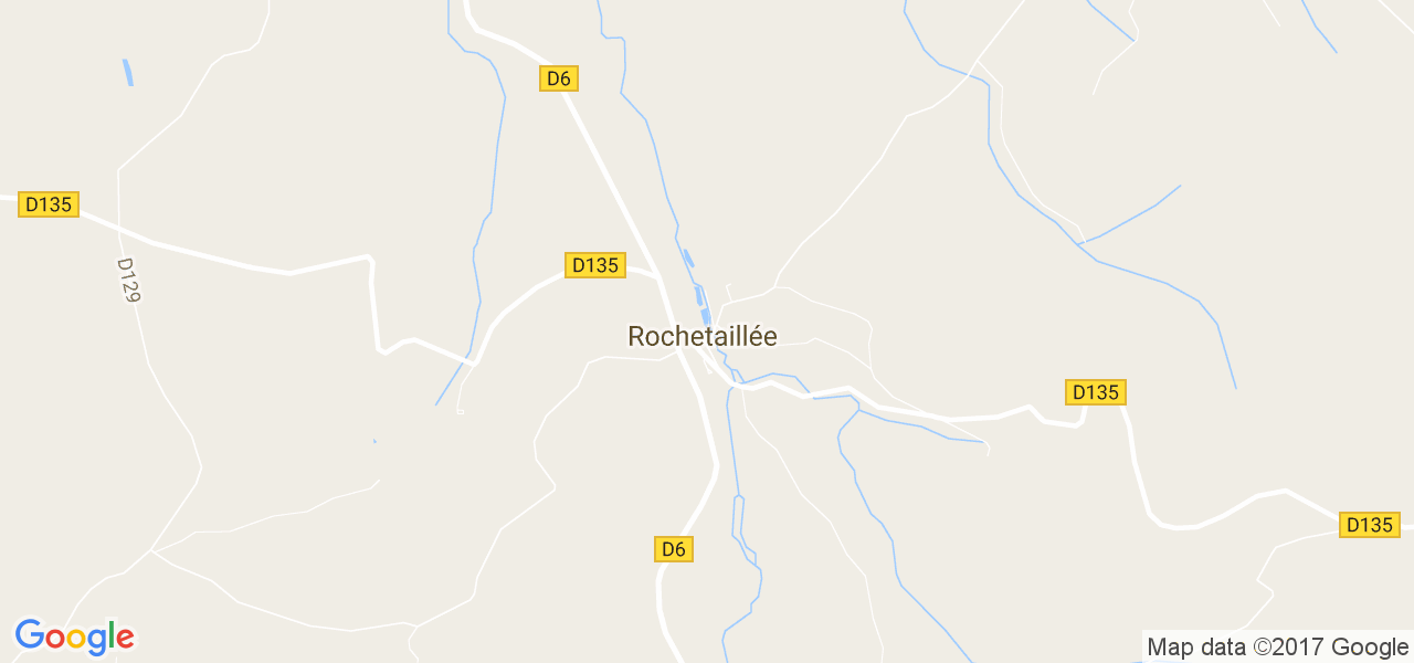 map de la ville de Rochetaillée