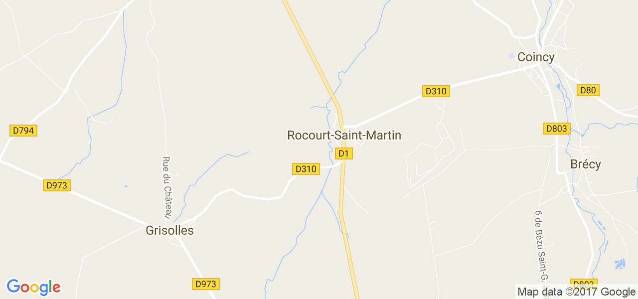 map de la ville de Rocourt-Saint-Martin