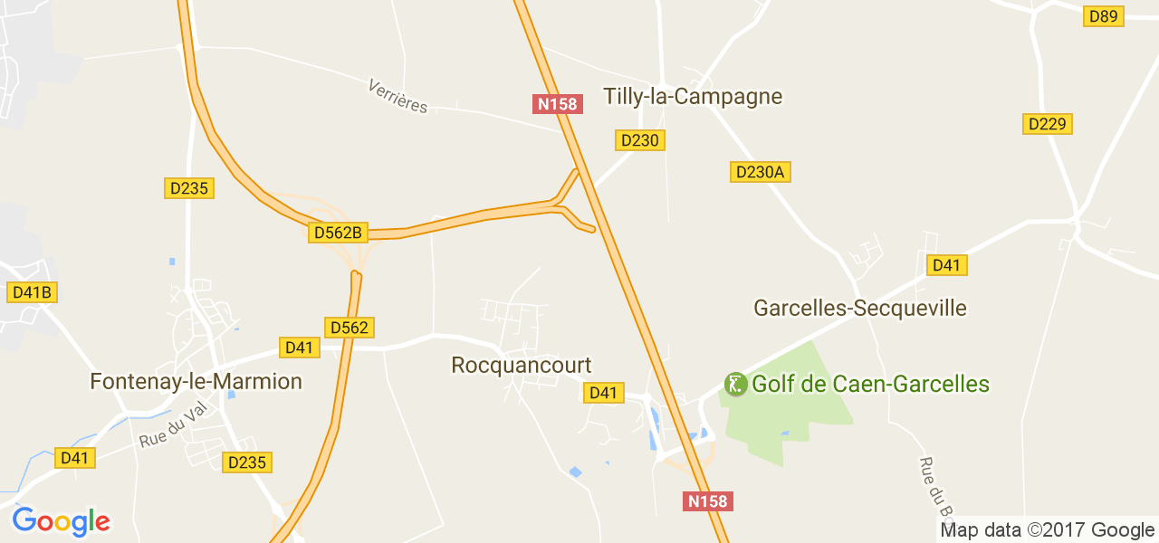 map de la ville de Rocquancourt