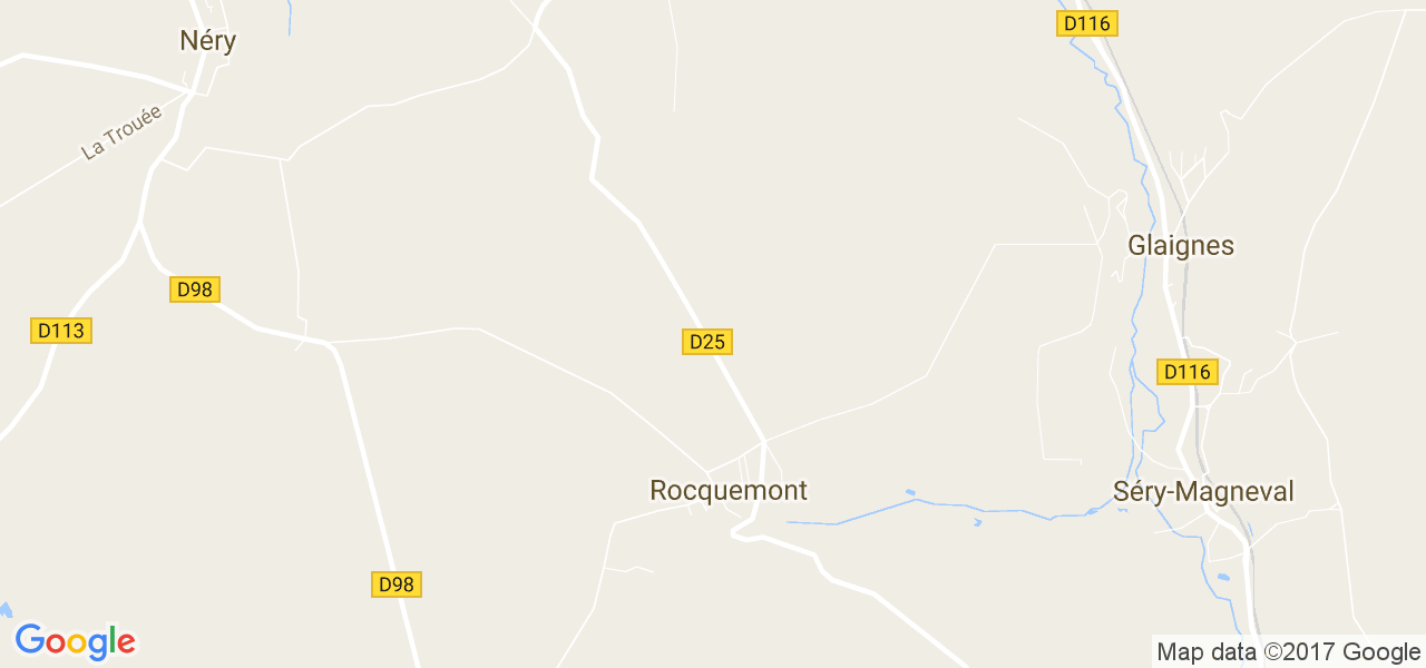 map de la ville de Rocquemont