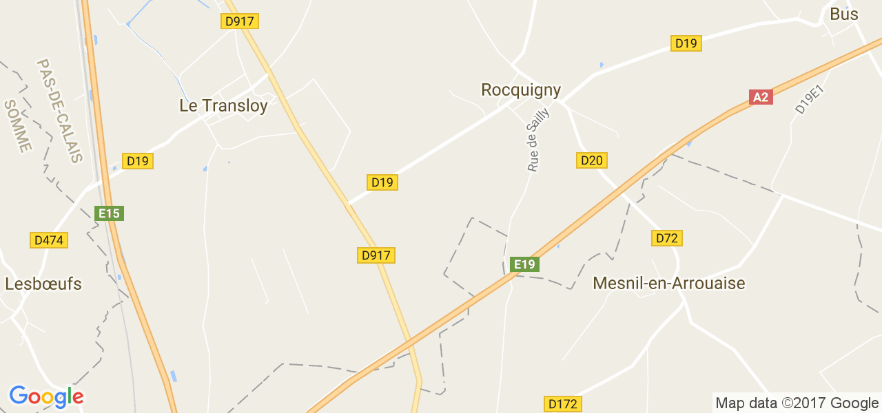 map de la ville de Rocquigny