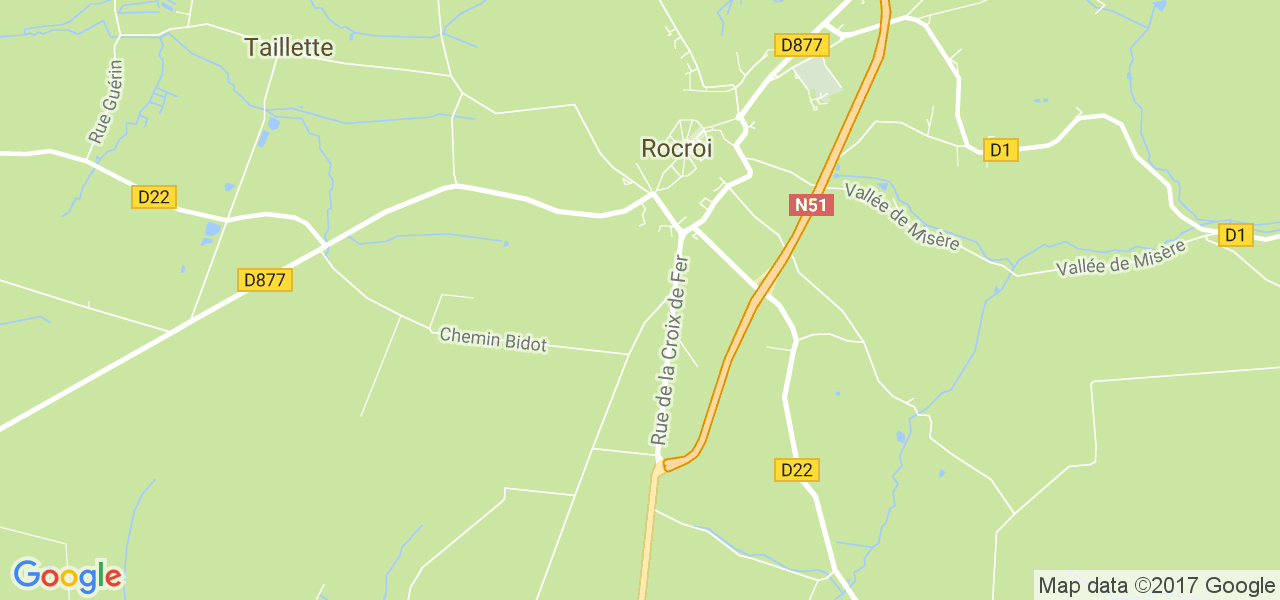 map de la ville de Rocroi