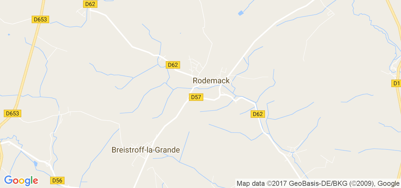 map de la ville de Rodemack