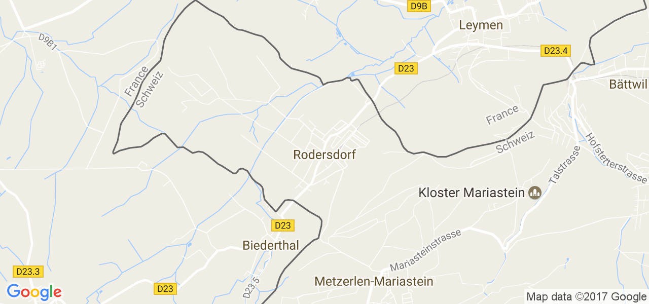 map de la ville de Rodersdorf