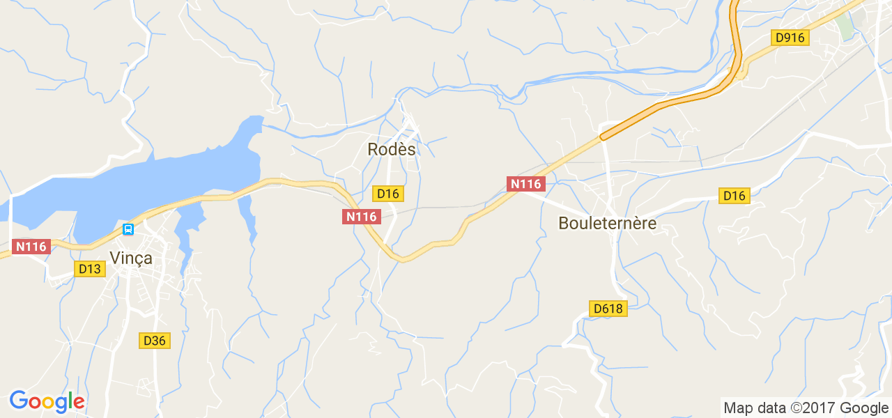 map de la ville de Rodès