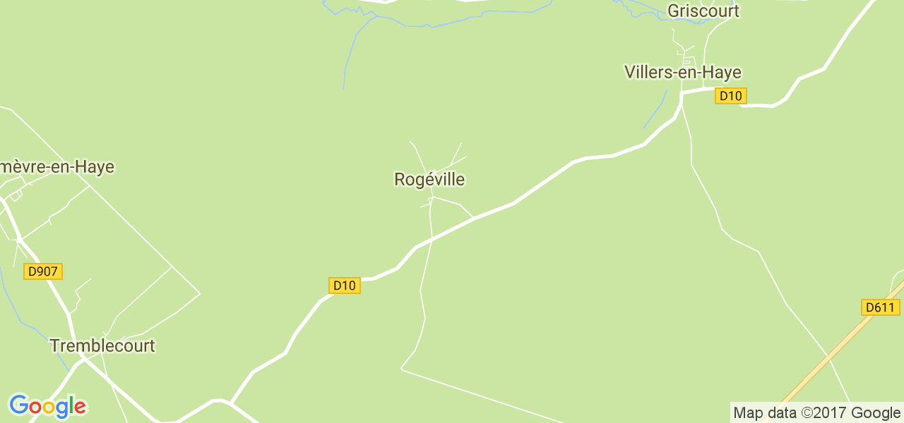 map de la ville de Rogéville