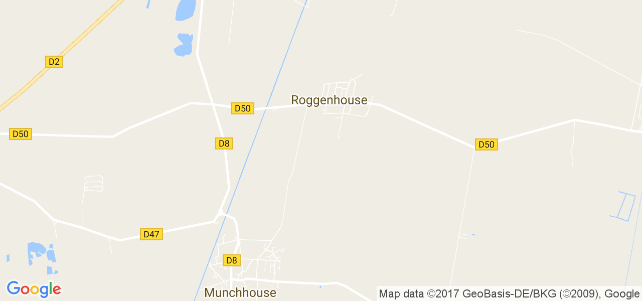 map de la ville de Roggenhouse