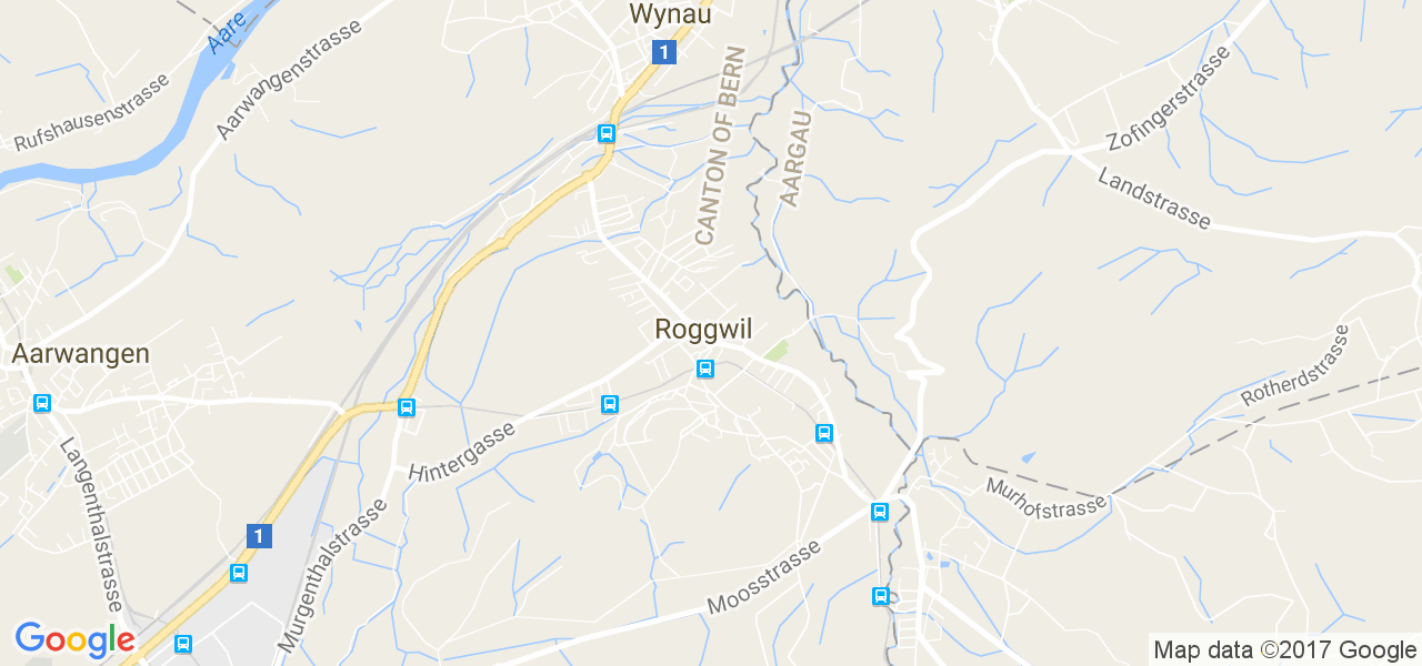 map de la ville de Roggwil