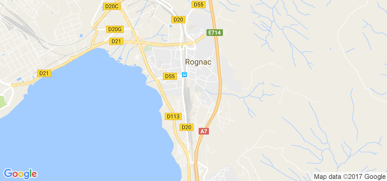 map de la ville de Rognac