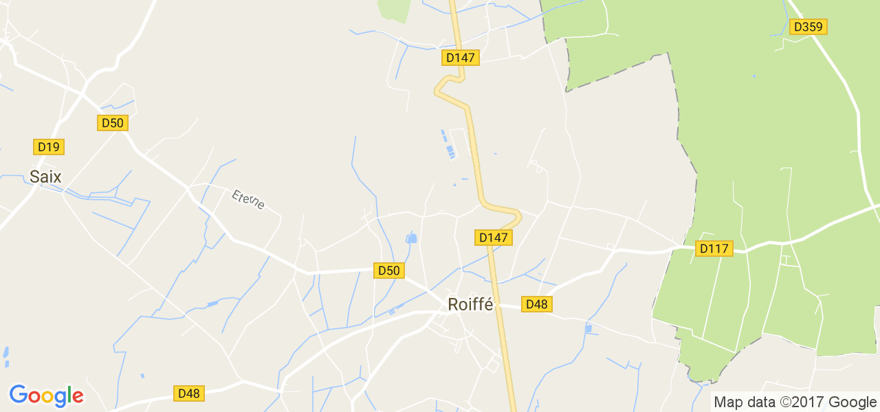 map de la ville de Roiffé