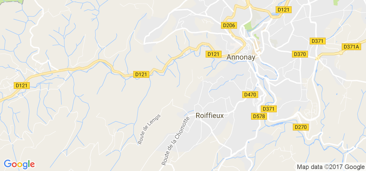 map de la ville de Roiffieux