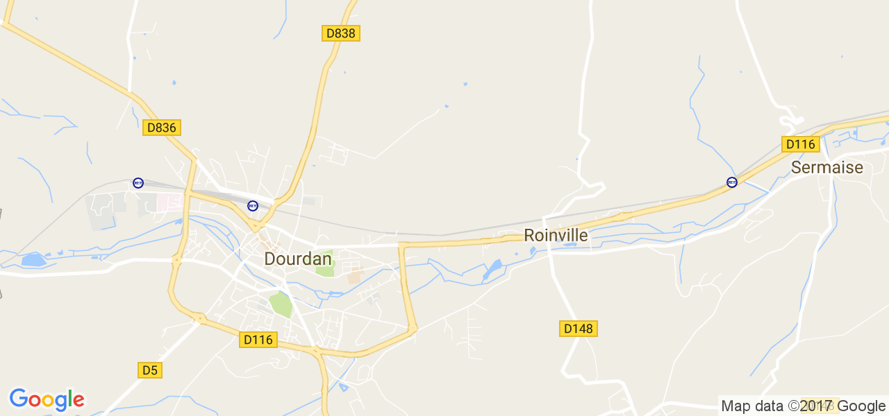 map de la ville de Roinville