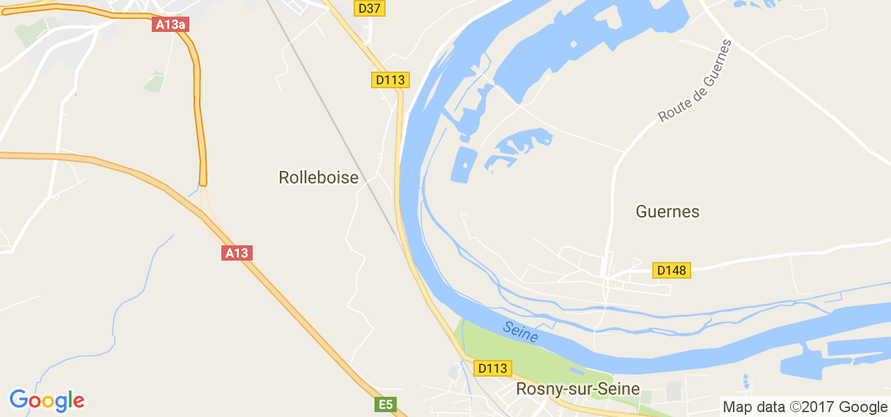 map de la ville de Rolleboise