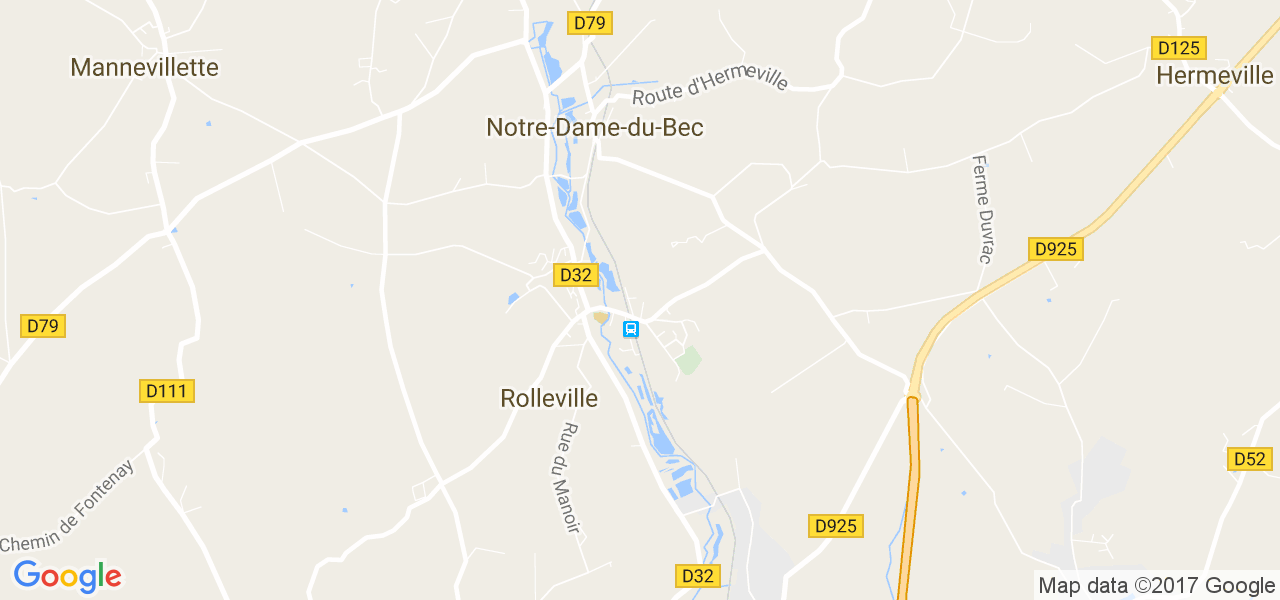 map de la ville de Rolleville