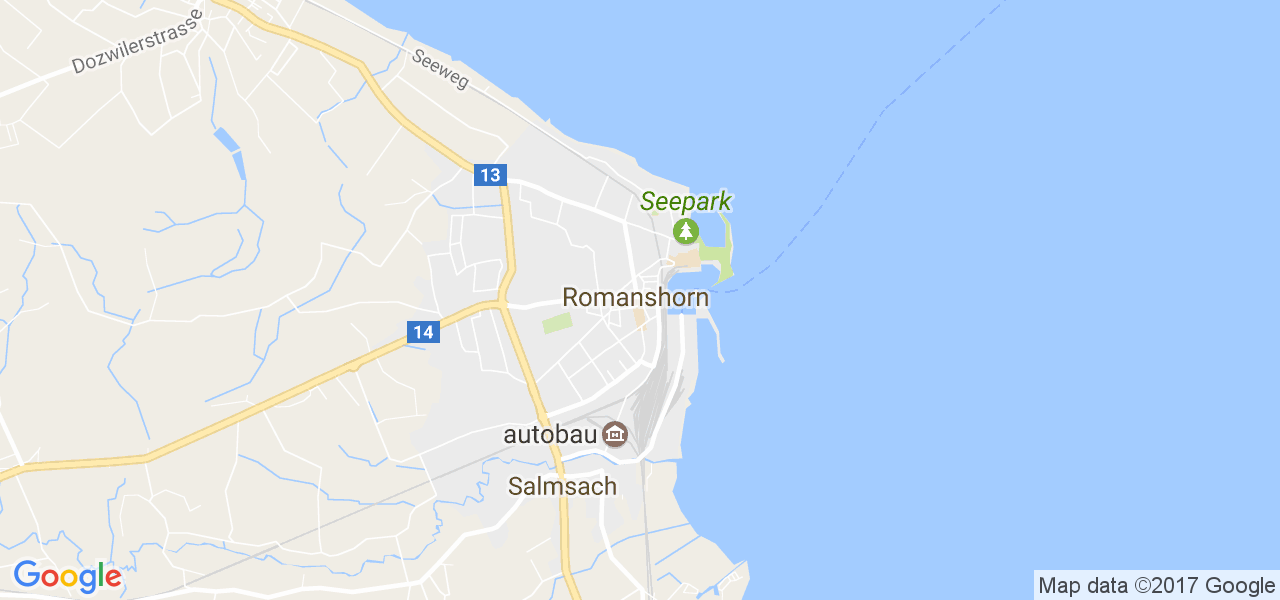 map de la ville de Romanshorn