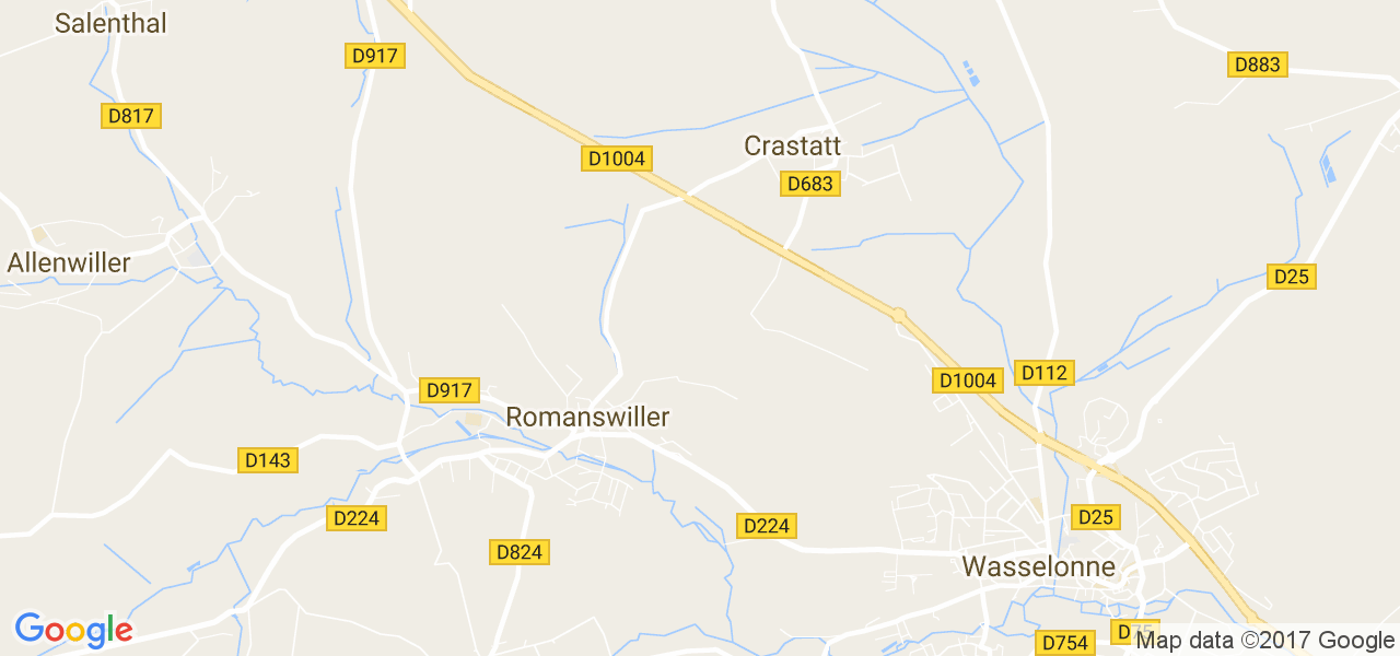 map de la ville de Romanswiller