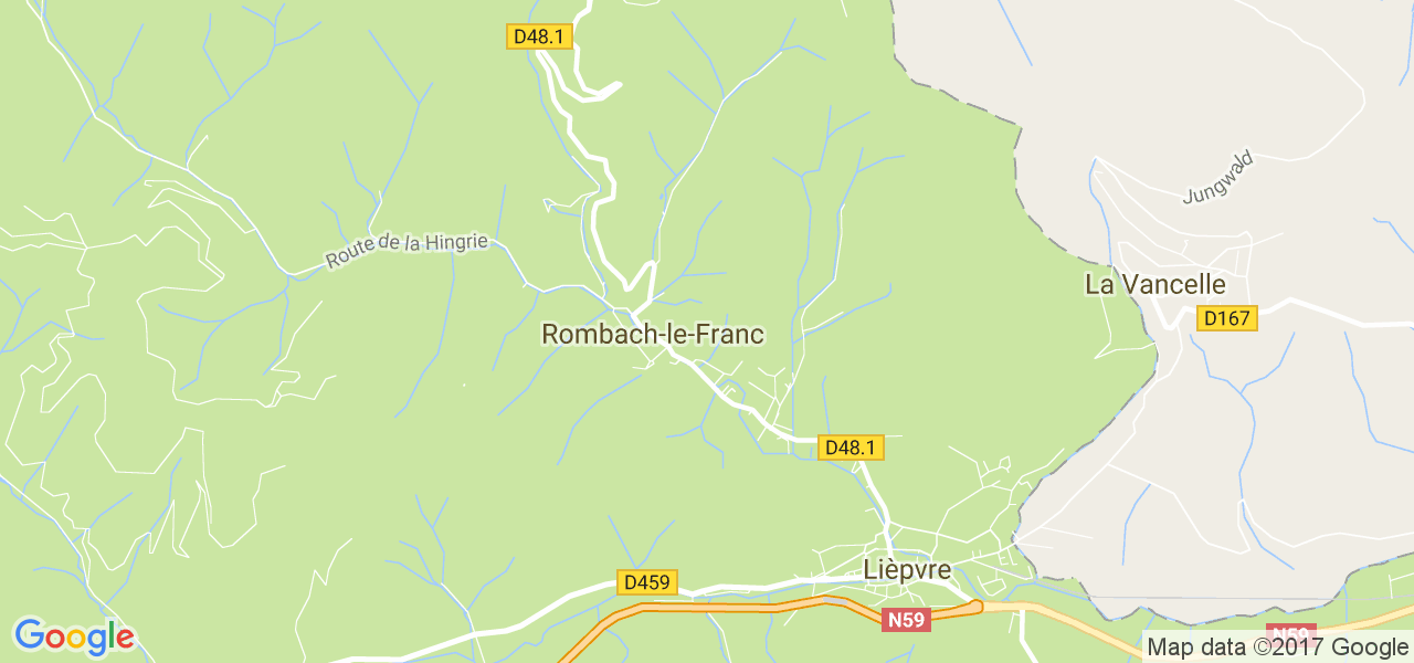 map de la ville de Rombach-le-Franc