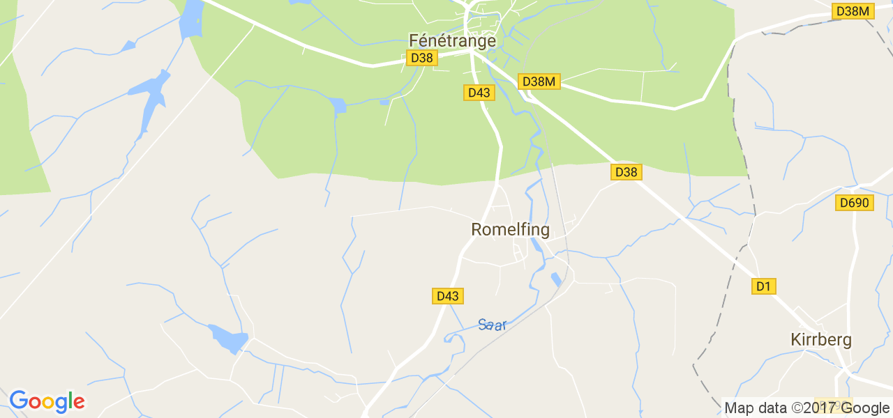 map de la ville de Romelfing