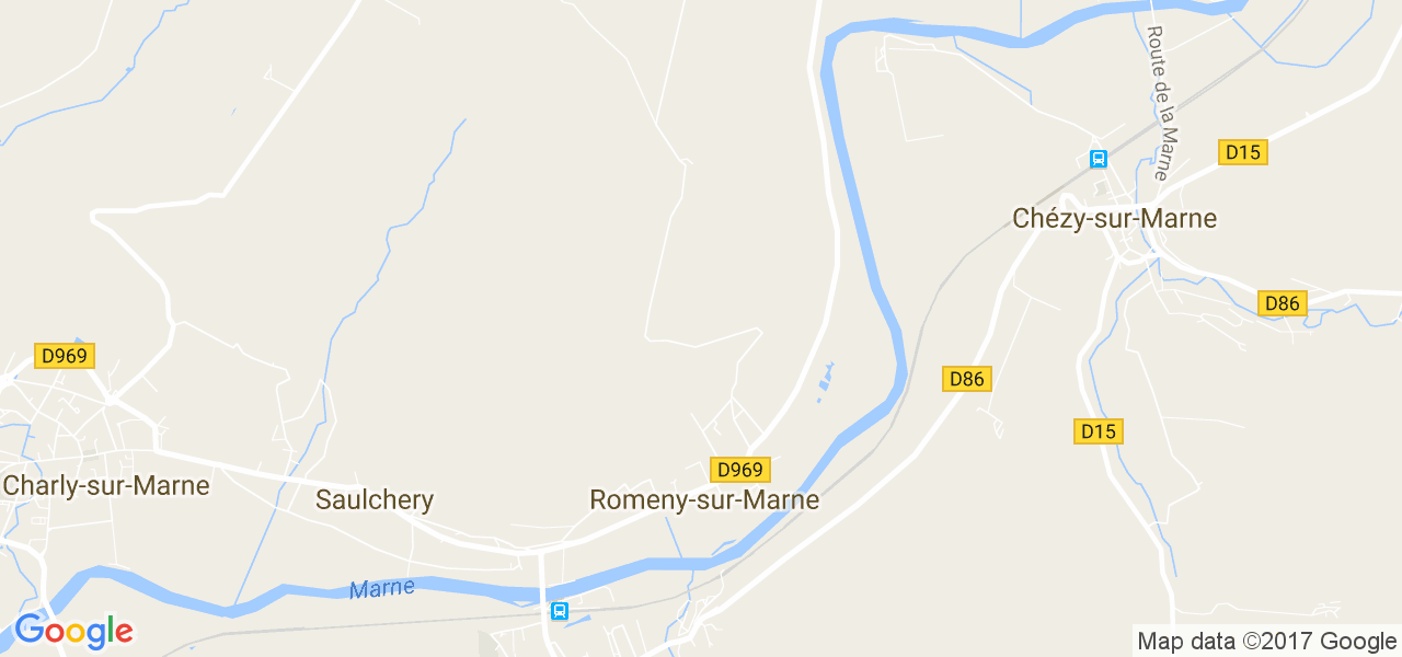 map de la ville de Romeny-sur-Marne