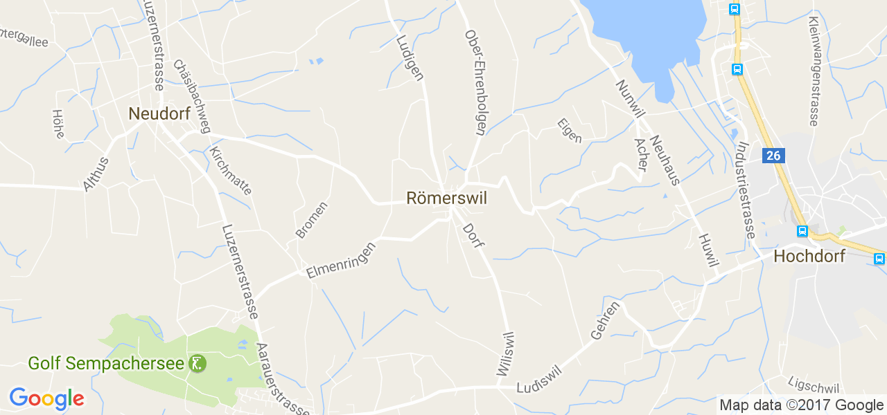 map de la ville de Römerswil