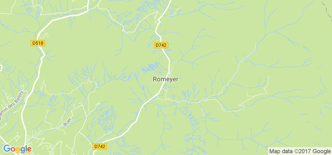 map de la ville de Romeyer