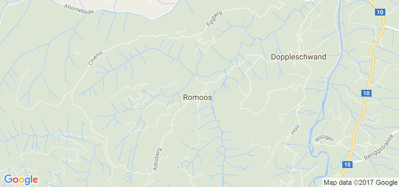 map de la ville de Romoos