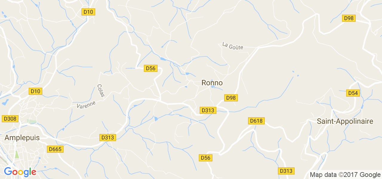 map de la ville de Ronno