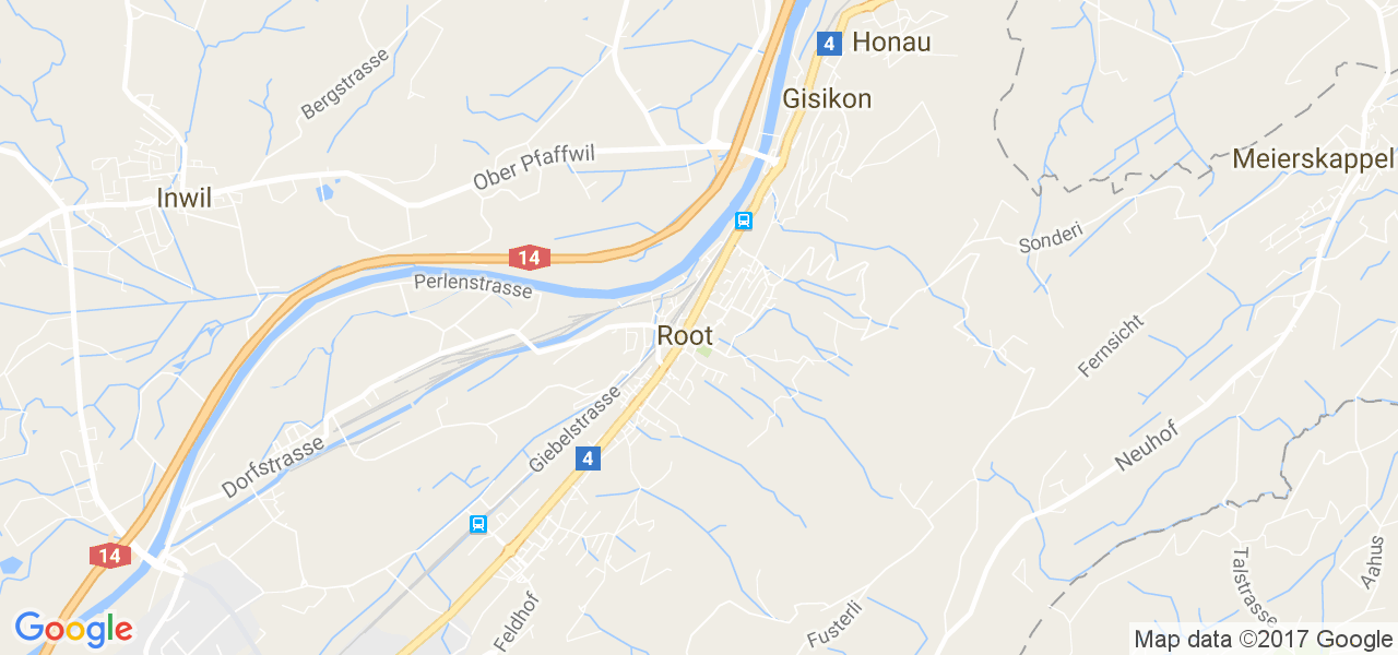 map de la ville de Root