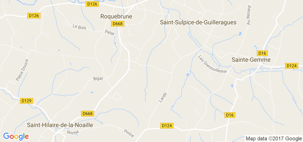 map de la ville de Roquebrune