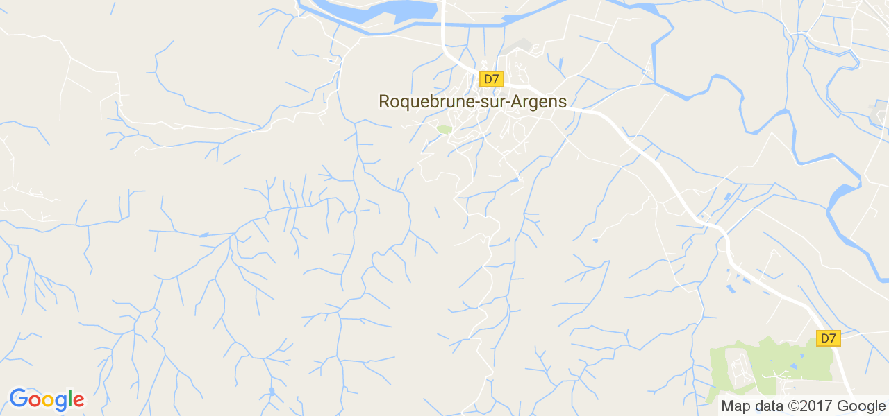 map de la ville de Roquebrune-sur-Argens