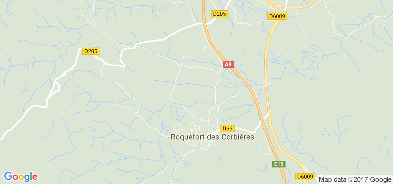 map de la ville de Roquefort-des-Corbières