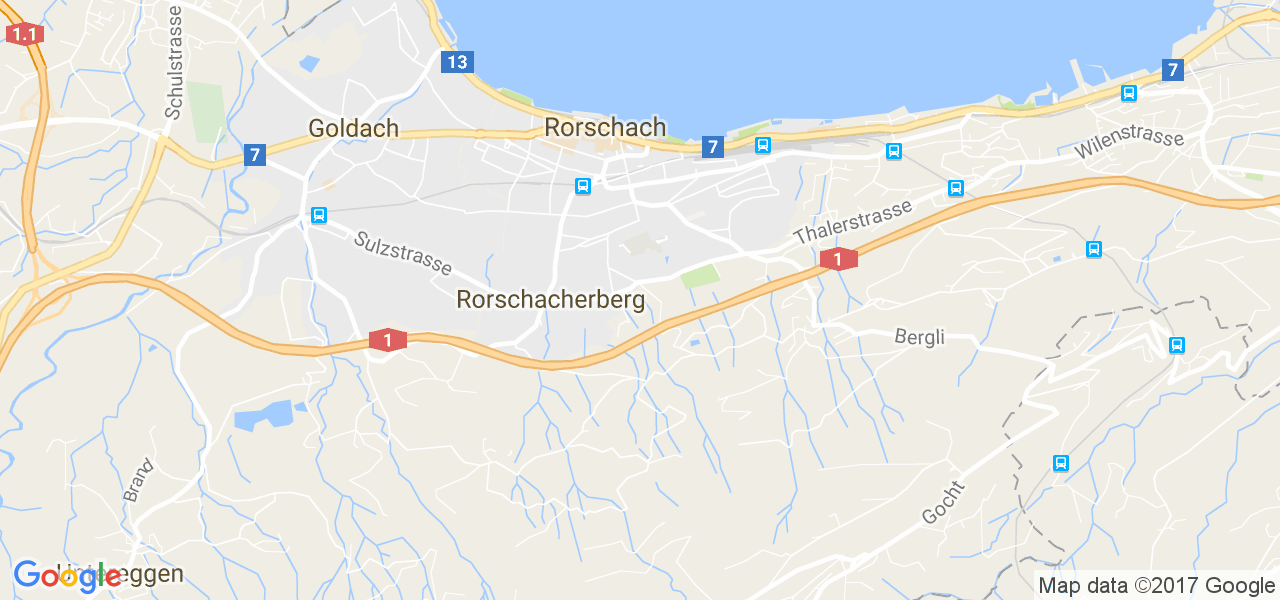 map de la ville de Rorschacherberg