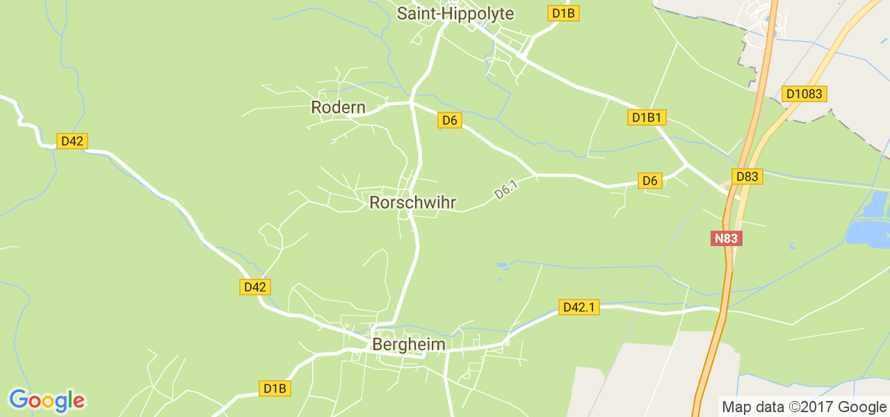 map de la ville de Rorschwihr