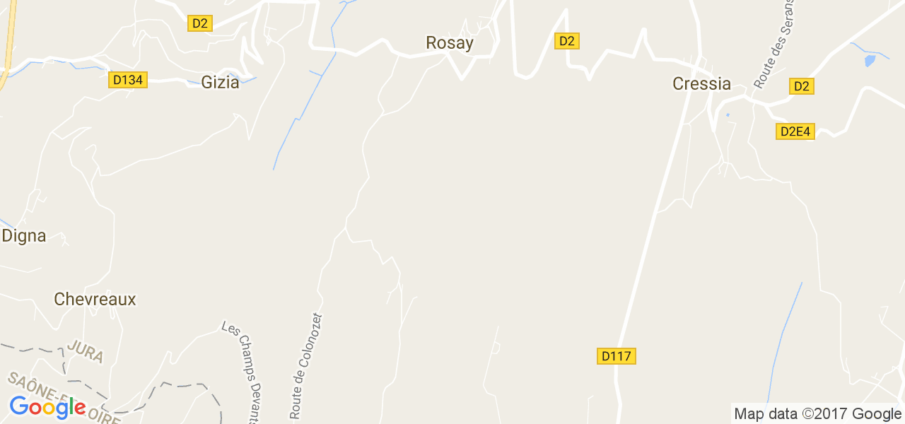 map de la ville de Rosay