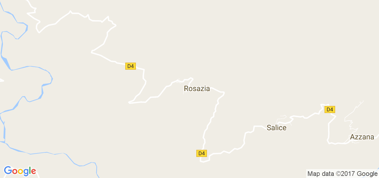 map de la ville de Rosazia