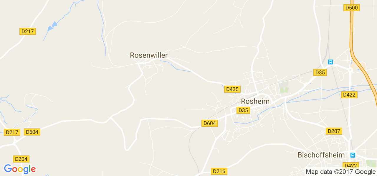 map de la ville de Rosenwiller