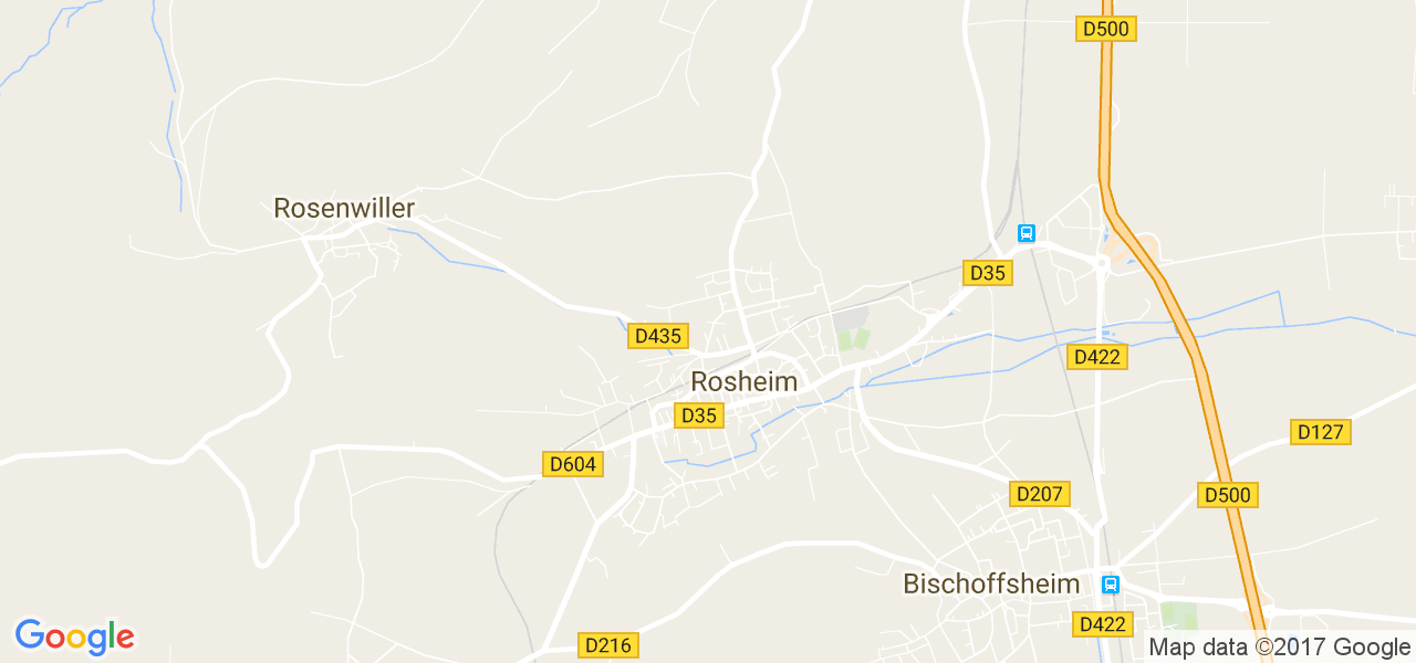 map de la ville de Rosheim