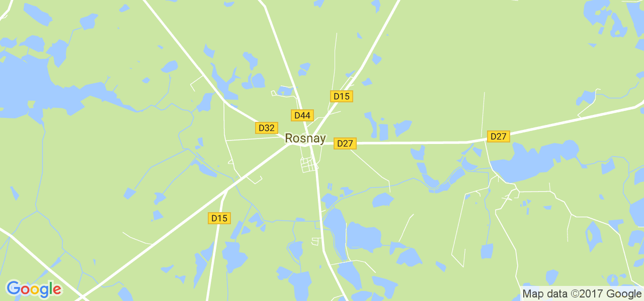 map de la ville de Rosnay