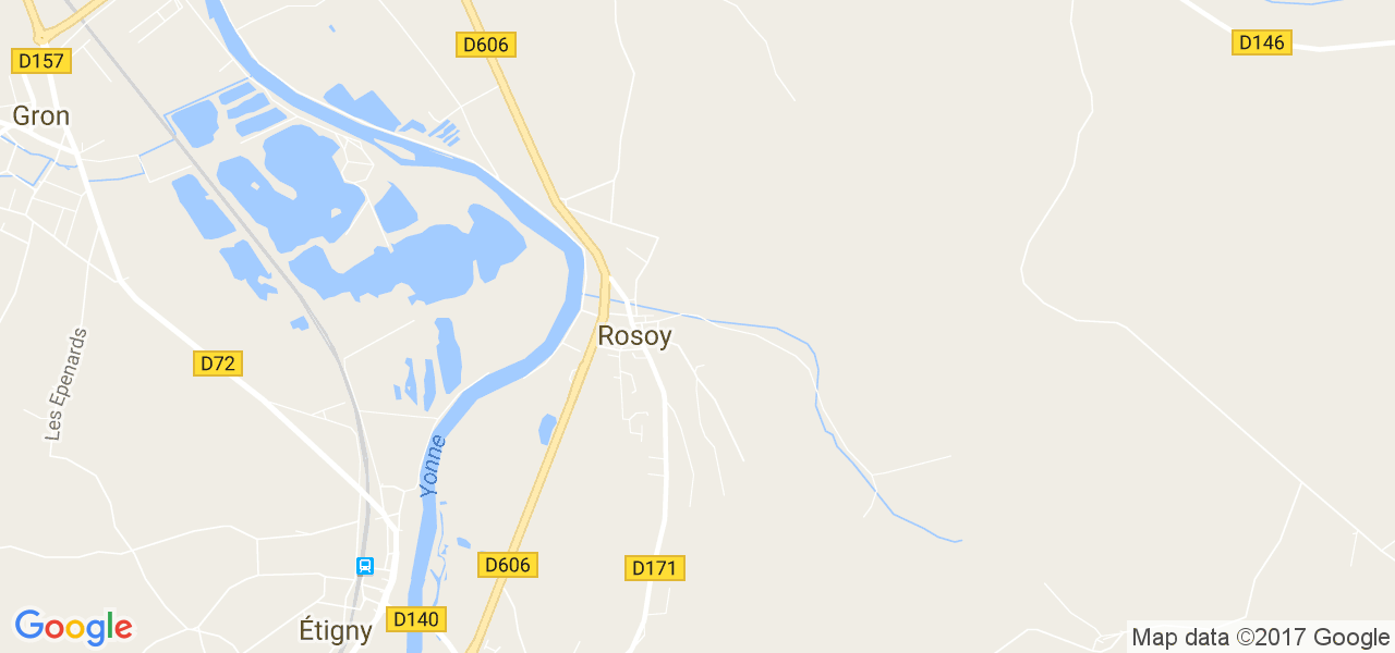 map de la ville de Rosoy