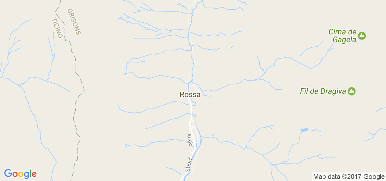 map de la ville de Rossa