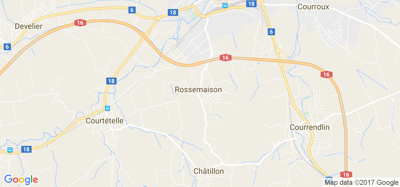 map de la ville de Rossemaison